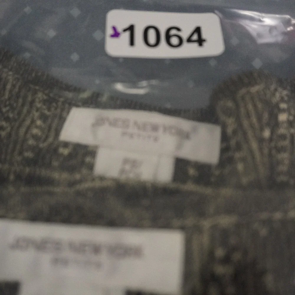 Jones New York Petite Cardigan & Tank Top‎ Set Gray Sleeveless Knit PS